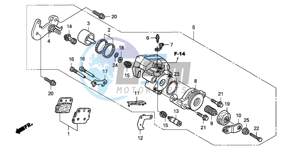 REAR BRAKE CALIPER