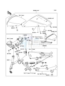 ZZR1400_ABS ZX1400D8F FR GB XX (EU ME A(FRICA) drawing Optional Parts