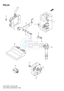 GSX-R750 (E3) drawing ELECTRICAL (GSX-R750L1 E28)