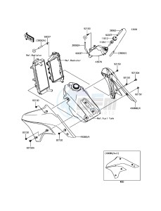 KLX450R KLX450AEF EU drawing Engine Shrouds