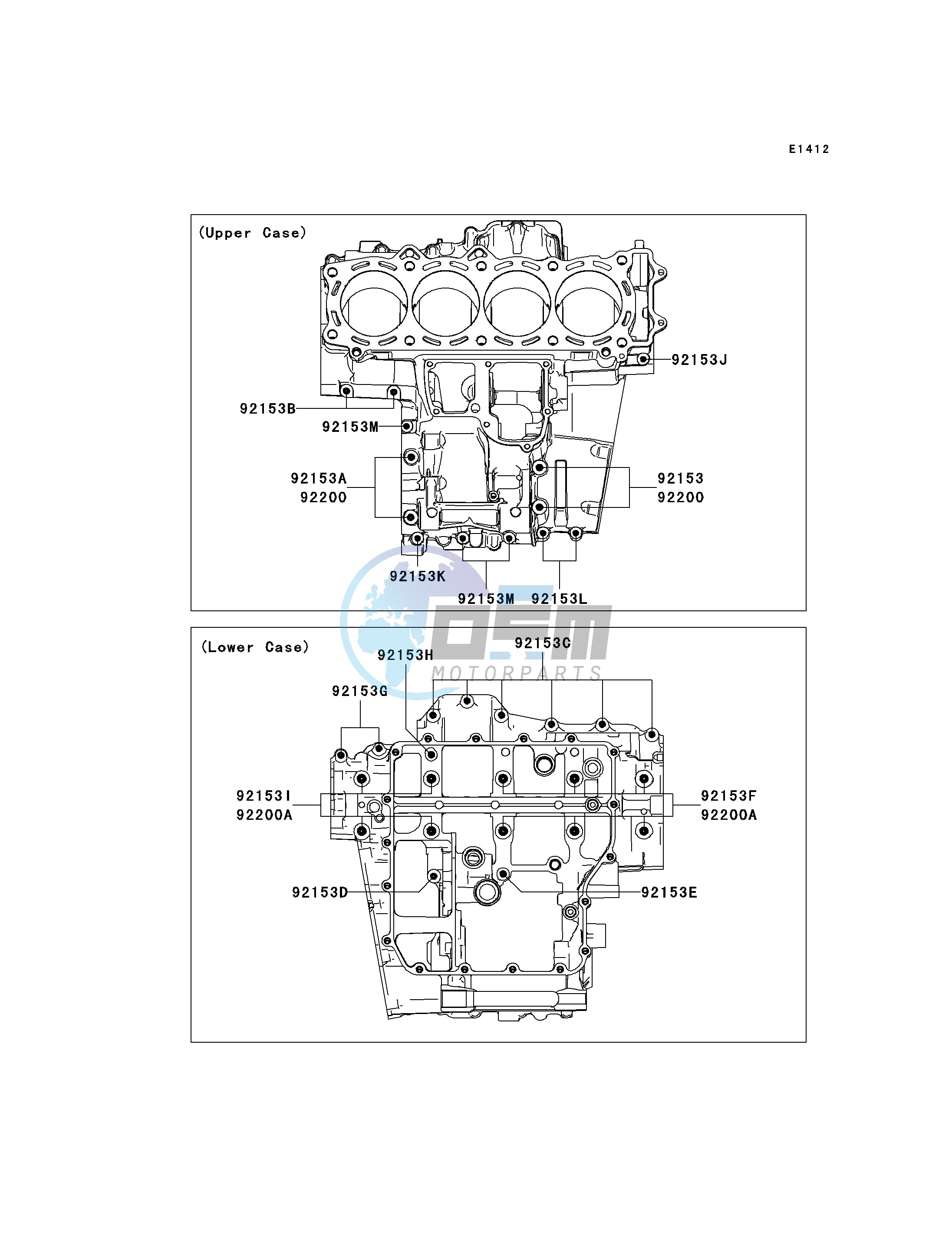 CRANKCASE BOLT PATTERN