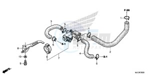 CBR600RRD CBR600RR UK - (E) drawing AIR INJECTION CONTROL VALVE