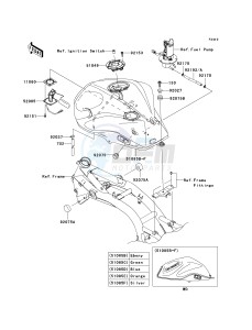 ZR 750 L [Z750 EU] (L7F-L8F) L7F drawing FUEL TANK