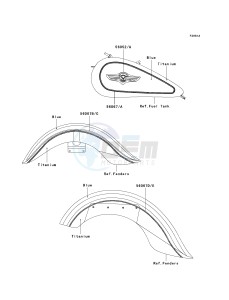 VN 1500 B [VULCAN 88 SE] (B1-B3) N7FA drawing DECALS-- TITANIUM_BLUE- --- N7FA- -