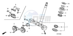 CB1300S9 Australia - (U / BCT MME TWO TY2) drawing STEERING STEM