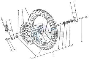 RIVER 500 drawing FRONT WHEEL