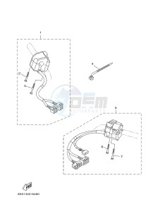 XT1200Z (2BS1 2BS2) drawing HANDLE SWITCH & LEVER