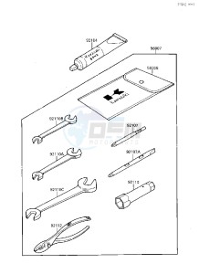 JS 650 A [650 SX] (A1) [650 SX] drawing OWNER TOOLS