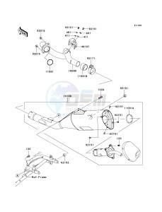 KLX 450 A [KLX450R] (A8F-A9F) A9F drawing MUFFLER-- S- --- A9F- -