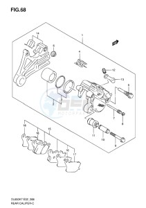 DL 650 V-STROM EU-UK drawing REAR CALIPER