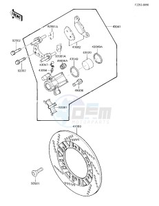 EX 250 E [NINJA 250R] (E1-E2) [NINJA 250R] drawing FRONT BRAKE