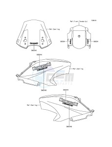 VERSYS_650_ABS KLE650FFF XX (EU ME A(FRICA) drawing Decals(White)