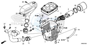 TRX500FA7G TRX500 Europe Direct - (ED) drawing AIR CLEANER