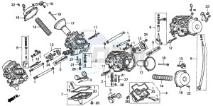 ST1100P drawing CARBURETOR (COMPONENT PARTS)