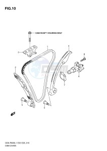 GSX-R600 (E3) drawing CAM CHAIN