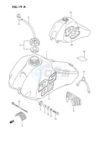 DS80 (E24) drawing FUEL TANK (MODEL L M)