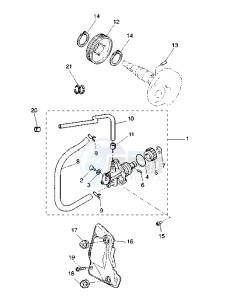 YQ AEROX 50 drawing OIL PUMP