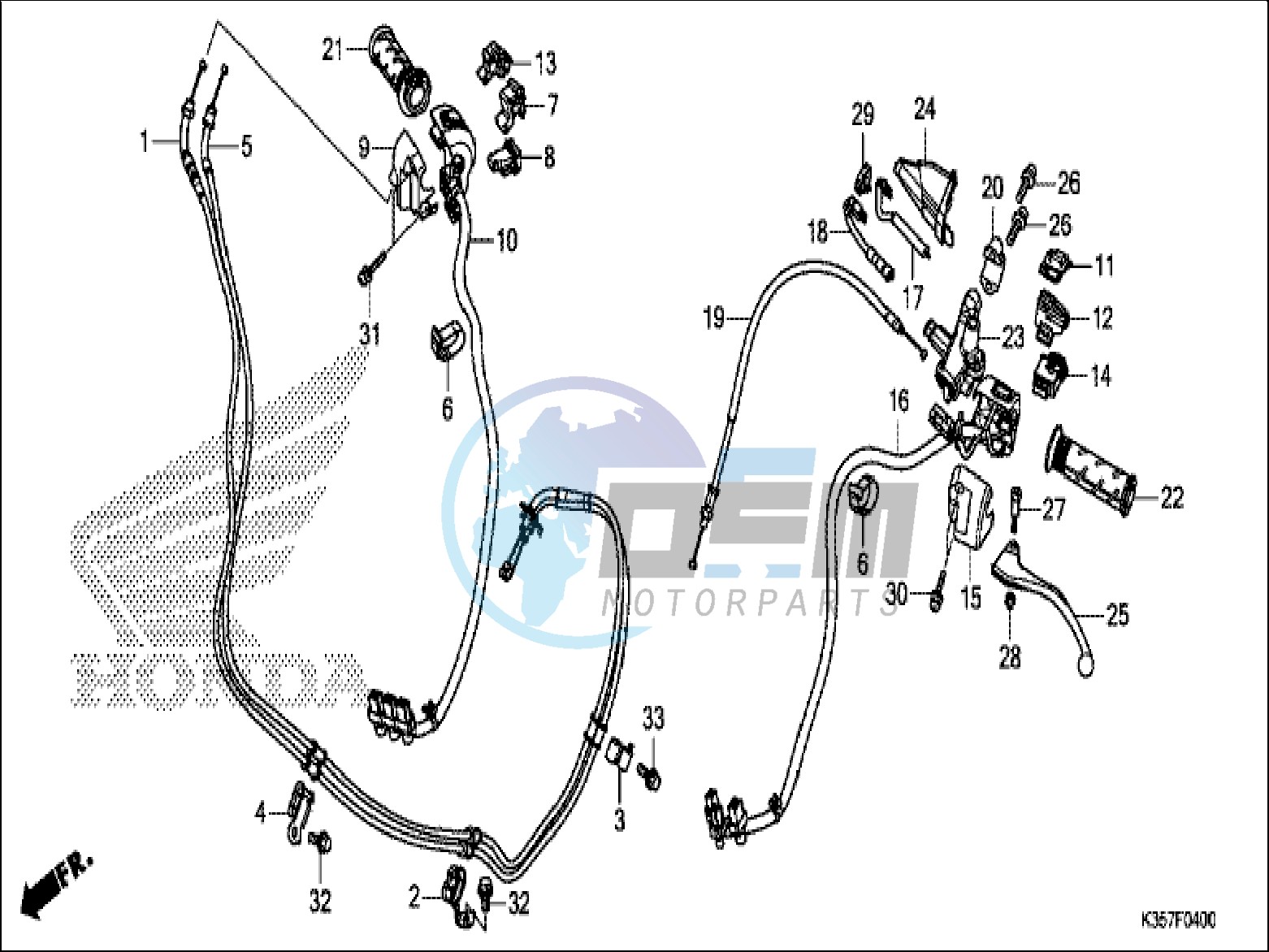 HANDLE LEVER/SWITCH/CABLE