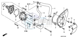 CBF600NA9 Europe Direct - (ED / ABS 25K) drawing WATER PUMP