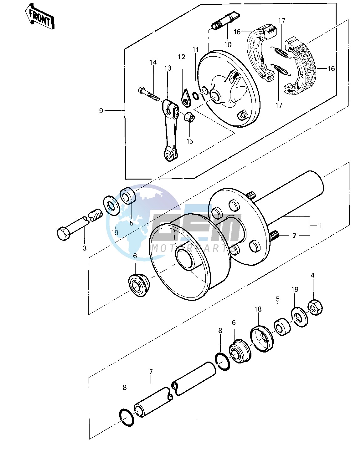 FRONT HUB_BRAKE -- 83 KLT200-A4_A4A- -