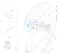 Medley 150 4T ie ABS (APAC) drawing Saddle/seats