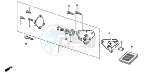 XR50R drawing OIL PUMP