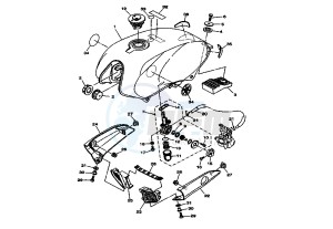 YBR 125 drawing FUEL TANK