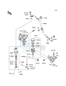 Z1000 ZR1000DCF FR GB XX (EU ME A(FRICA) drawing Rear Master Cylinder