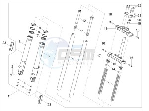 RCR 50 E4 (EMEA) drawing Front fork