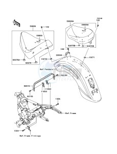 VN1600_CLASSIC VN1600-A3H GB XX (EU ME A(FRICA) drawing Seat(JKBVNT60AAA014811-)