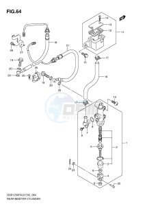 GSX1250FA (E2) drawing REAR MASTER CYLINDER