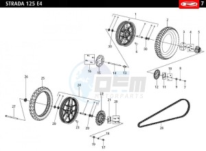 STRADA-125-EURO-4-WHITE drawing WHEELS - DISC BRAKE