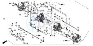 CB600F CB600F drawing CARBURETOR (ASSY.) (2)