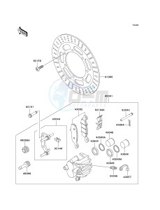 VN 1500 N [VULCAN 1500 CLASSIC FI] (N1-N3) [VULCAN 1500 CLASSIC FI] drawing FRONT BRAKE