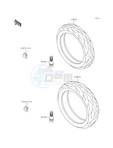 ZR 1100 A [ZR1100 ZEPHYR] (A1-A4) drawing TIRES