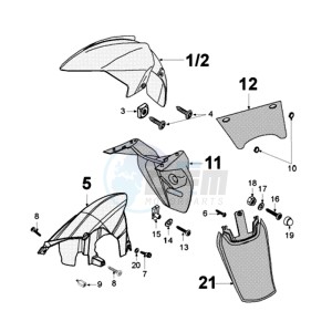 JETFORCE 50 R DARK SIDE U drawing FENDERS