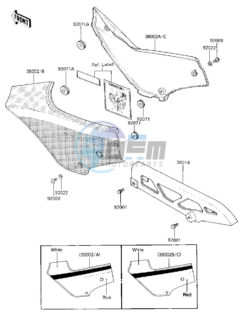 SIDE COVERS_CHAIN COVER -- ZX600-A2- -