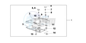 XL700V9 France - (F / CMF SPC) drawing TOP BOX BRACKET