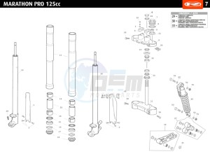 MARATHON-125-PRO-WHITE drawing SUSPENSION