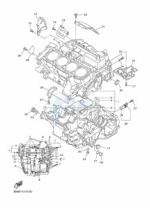 FJR1300D-AE FJR1300AE (B96L) drawing CRANKCASE