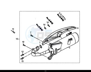 JET 14 (25 KM/H) (XC05W1-NL) (E4) (L8-M0) drawing EXHAUST MUFFLER