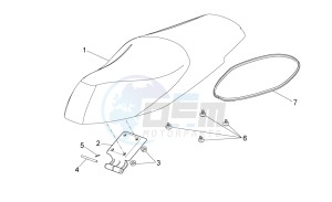 Sport City Street 300 4t 4v e3 drawing Saddle unit