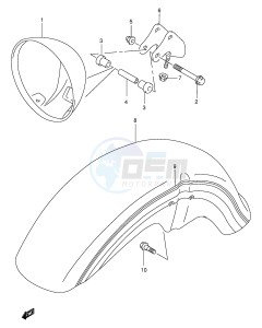 GZ250 (E1) drawing HEADLAMP HOUSING (MODEL Y)