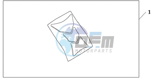 TANK PAD HONDA WING LOGO