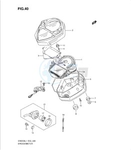 SV650/S drawing SPEEDOMETER (SV650SAL1 E24)