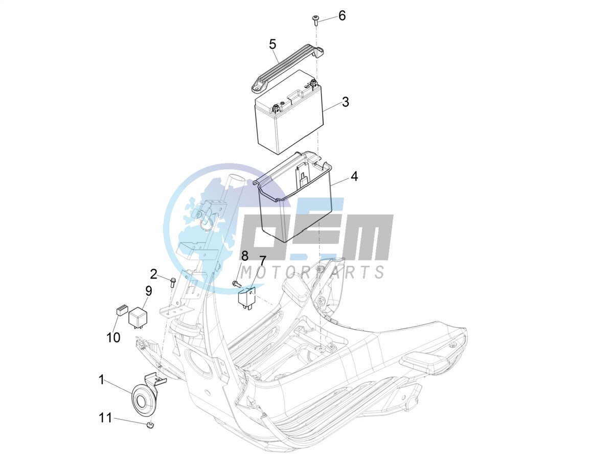 Remote control switches - Battery - Horn