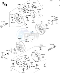 KAF 540 E [MULE 2030] (E1) [MULE 2030] drawing FRONT HUB