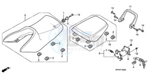 CBR125RWA Europe Direct - (ED / WH) drawing SEAT