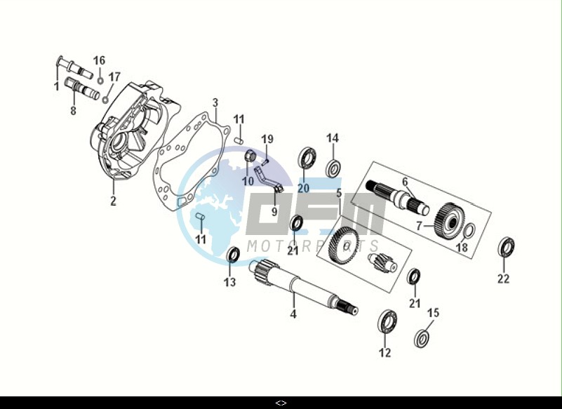 MISSION CASE-DRIVE SHAFT