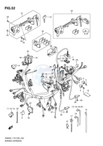 AN650 (E3-E28) Burgman drawing WIRING HARNESS (AN650L1 E33)